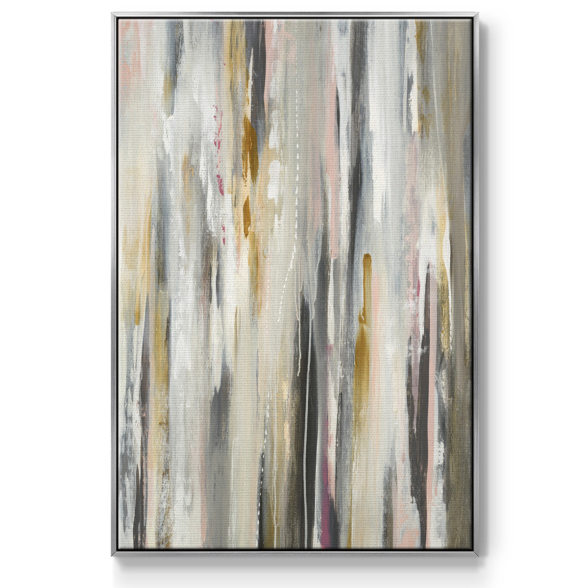 Color Ripple - Floater Framed Canvas Print