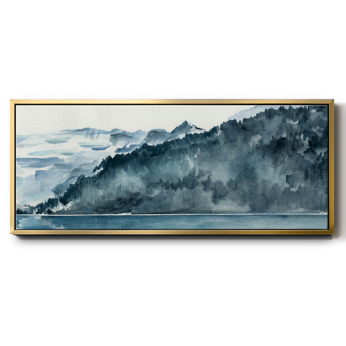 Winter Fjords II - Floater Framed Canvas Print