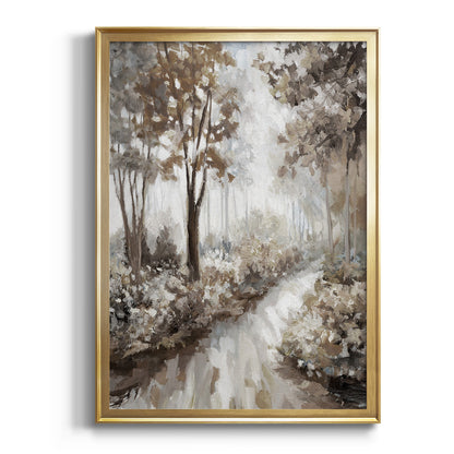 Into the Woods - Modern Framed Canvas Print