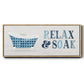 Relax and Soak - Floater Framed Canvas Print