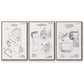 Toilet Paper Patent I - Floater Framed Canvas Set
