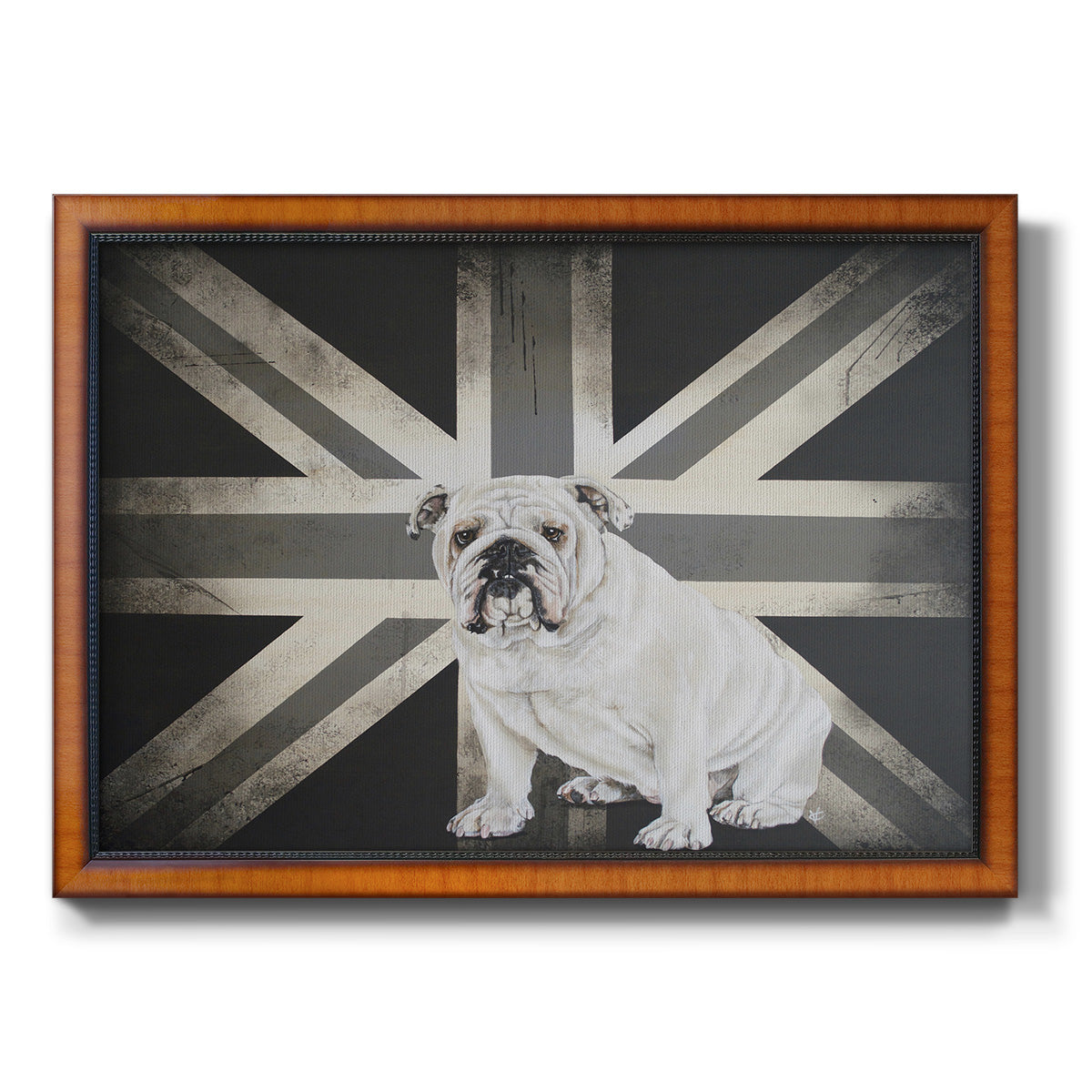 Best of British B&W Premium Framed Canvas- Ready to Hang