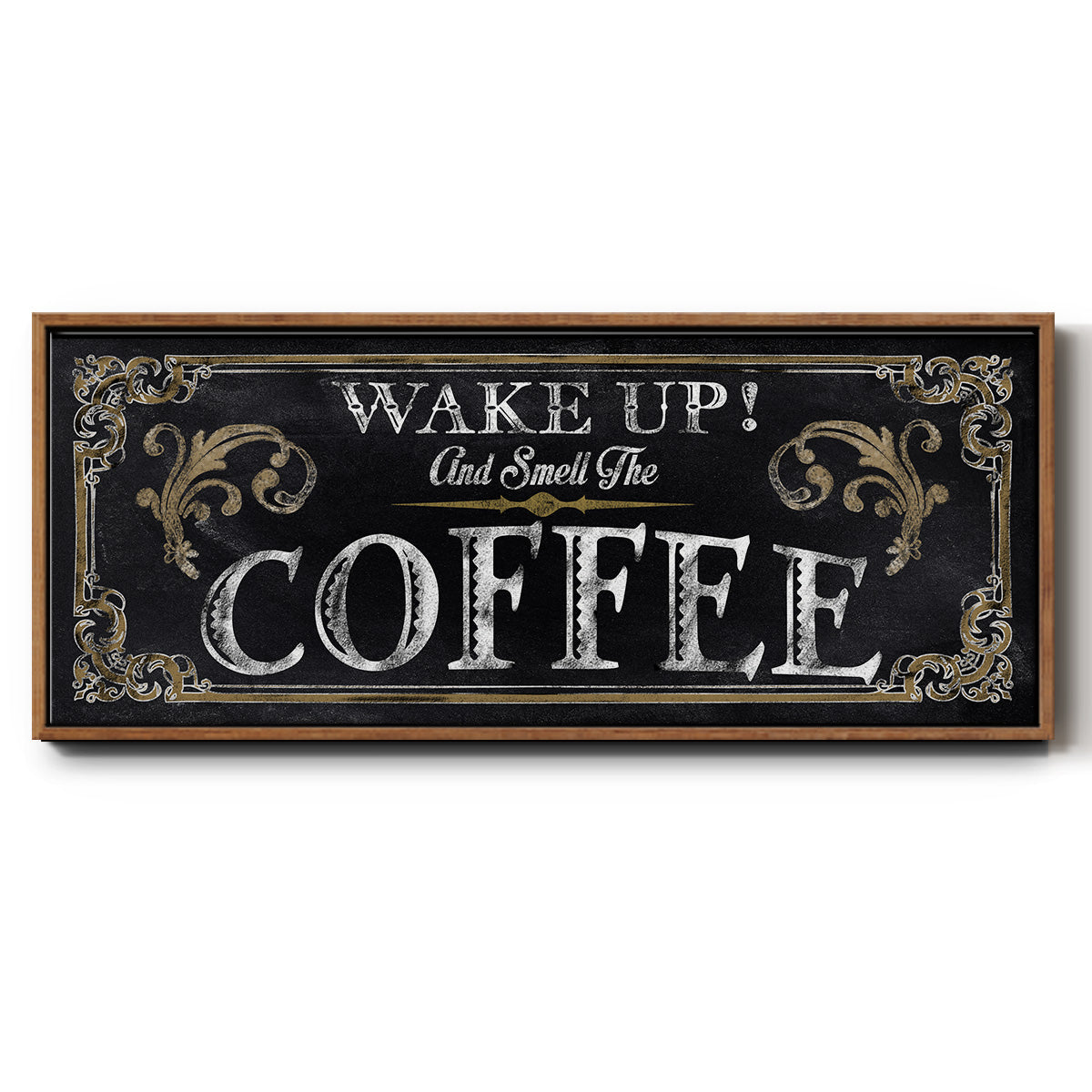 Wake Up! - Floater Framed Canvas Print