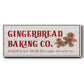 Gingerbread Baking Co - Floater Framed Canvas Print