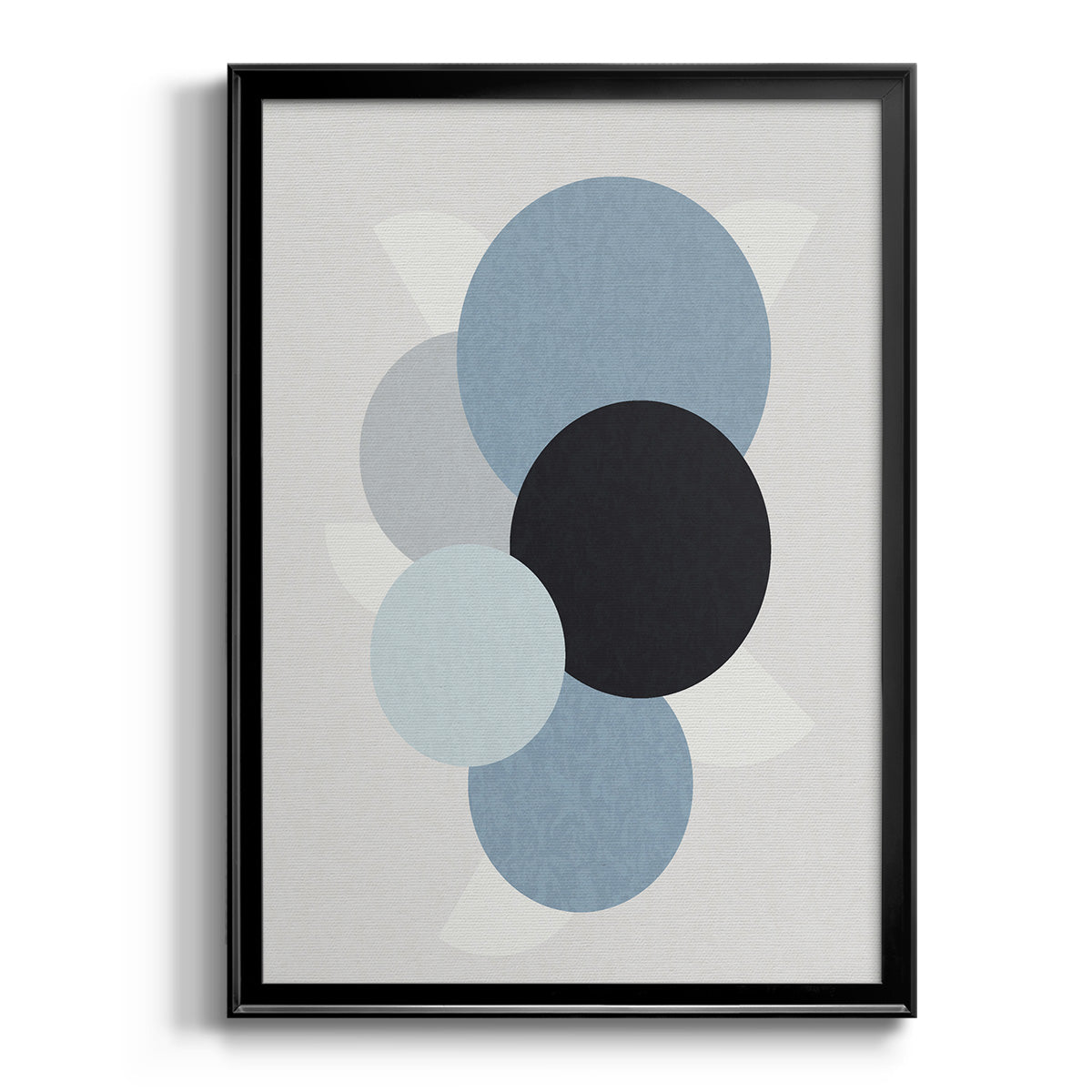 Shapely Blues II - Modern Framed Canvas Print