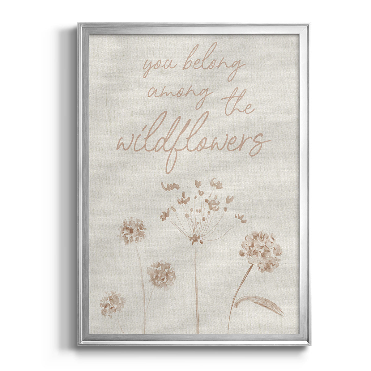 Wildflowers - Modern Framed Canvas Print