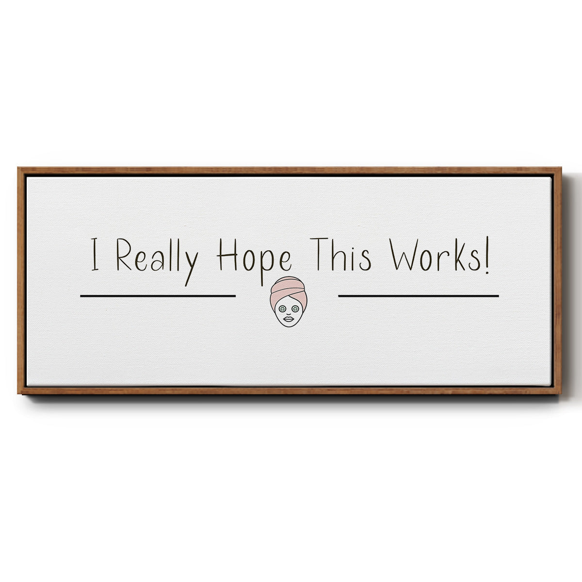 I Really Hope - Floater Framed Canvas Print