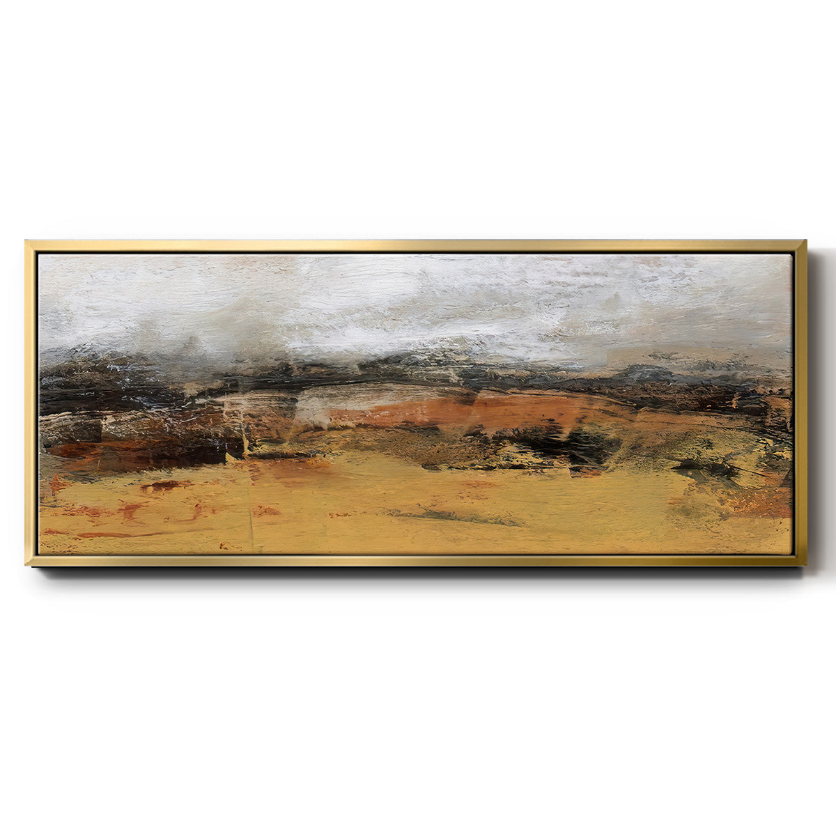 Bridges Ochre IV  - Floater Framed Canvas Print