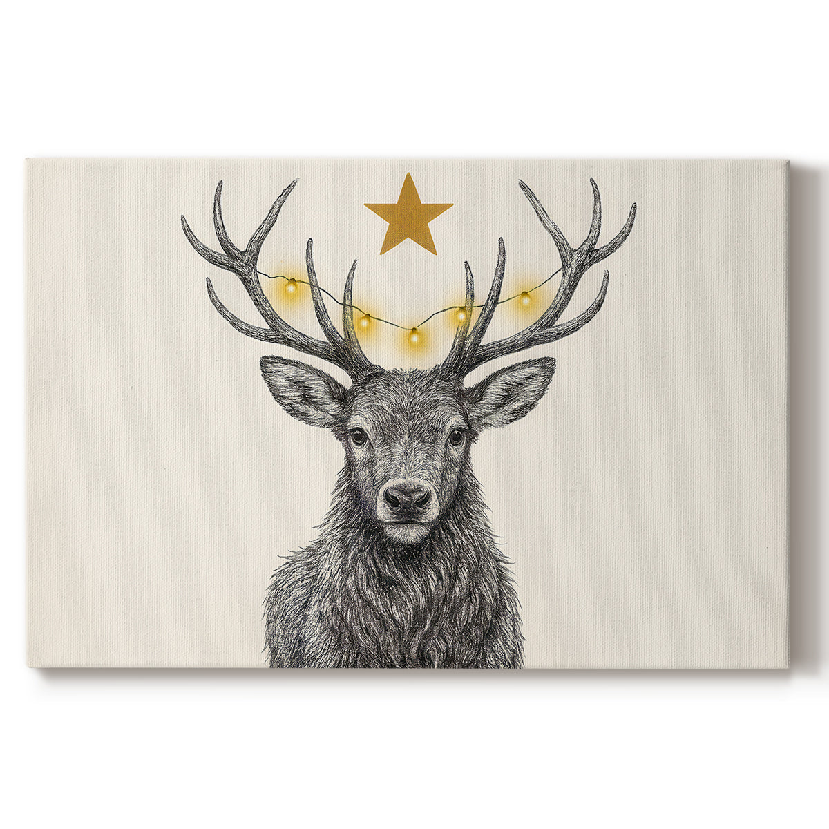 Pearled Wreath Whisper - Canvas Art Print