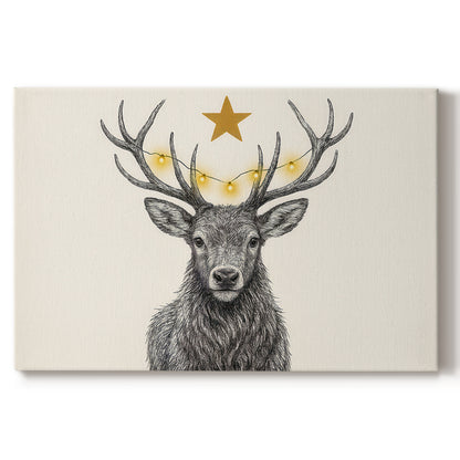 Pearled Wreath Whisper - Canvas Art Print