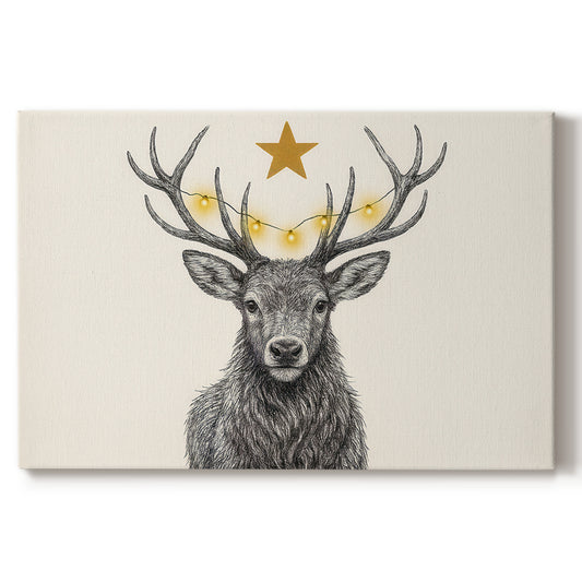 Pearled Wreath Whisper - Canvas Art Print