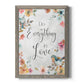 Spring Bird Love - Barnwood Framed Canvas Print