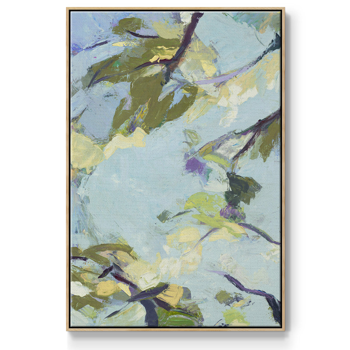 Aqua Sky - Framed Premium Gallery Wrapped Canvas L Frame - Ready to Hang