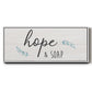 Hope & Soap - Floater Framed Canvas Print