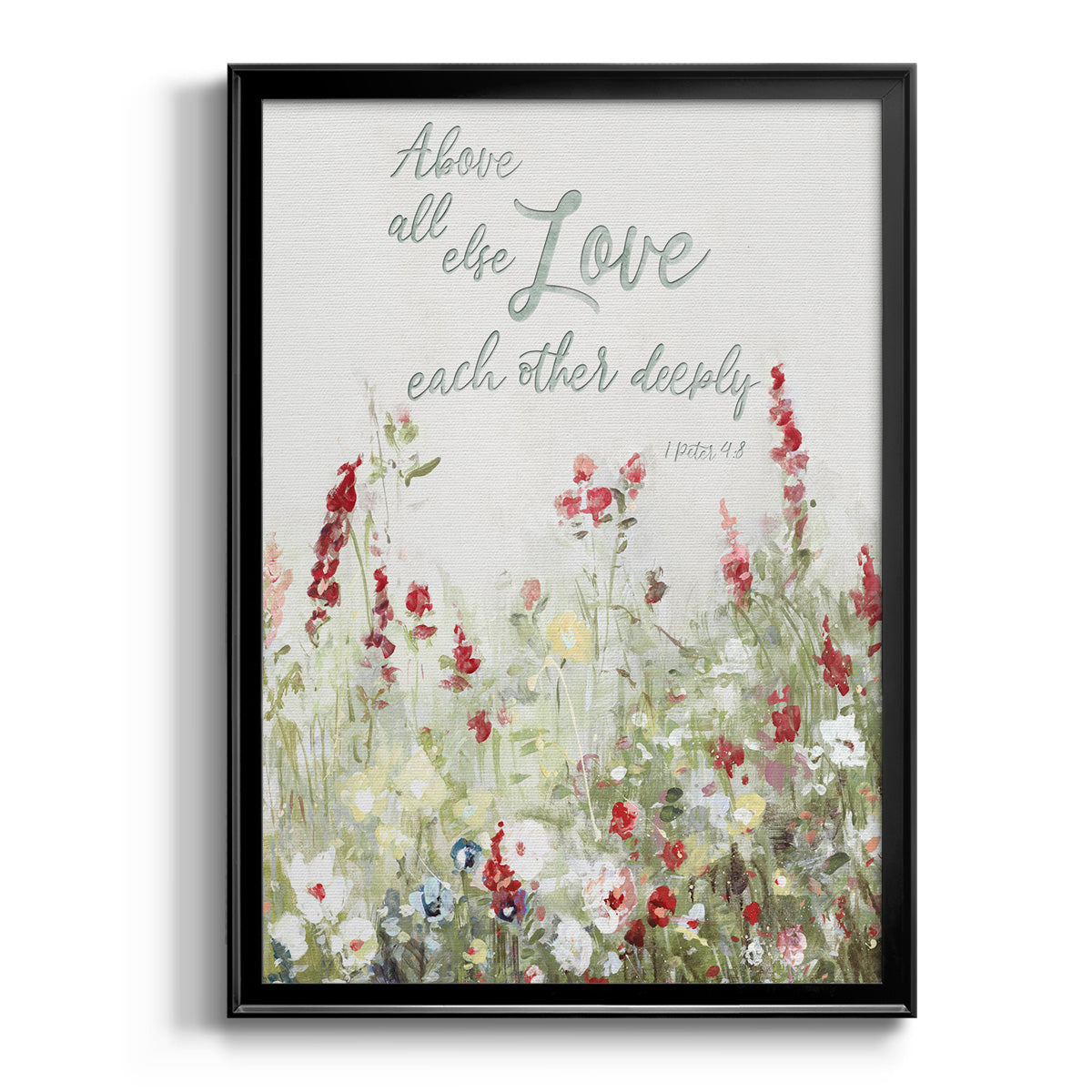 Love Meadow - Modern Framed Canvas Print