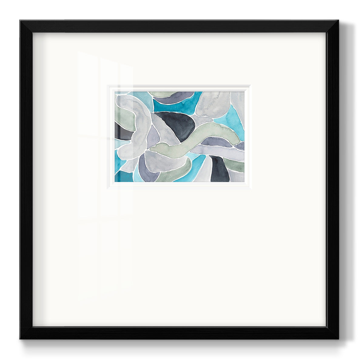 Subtle Billows II - Double Matboard Framed Print