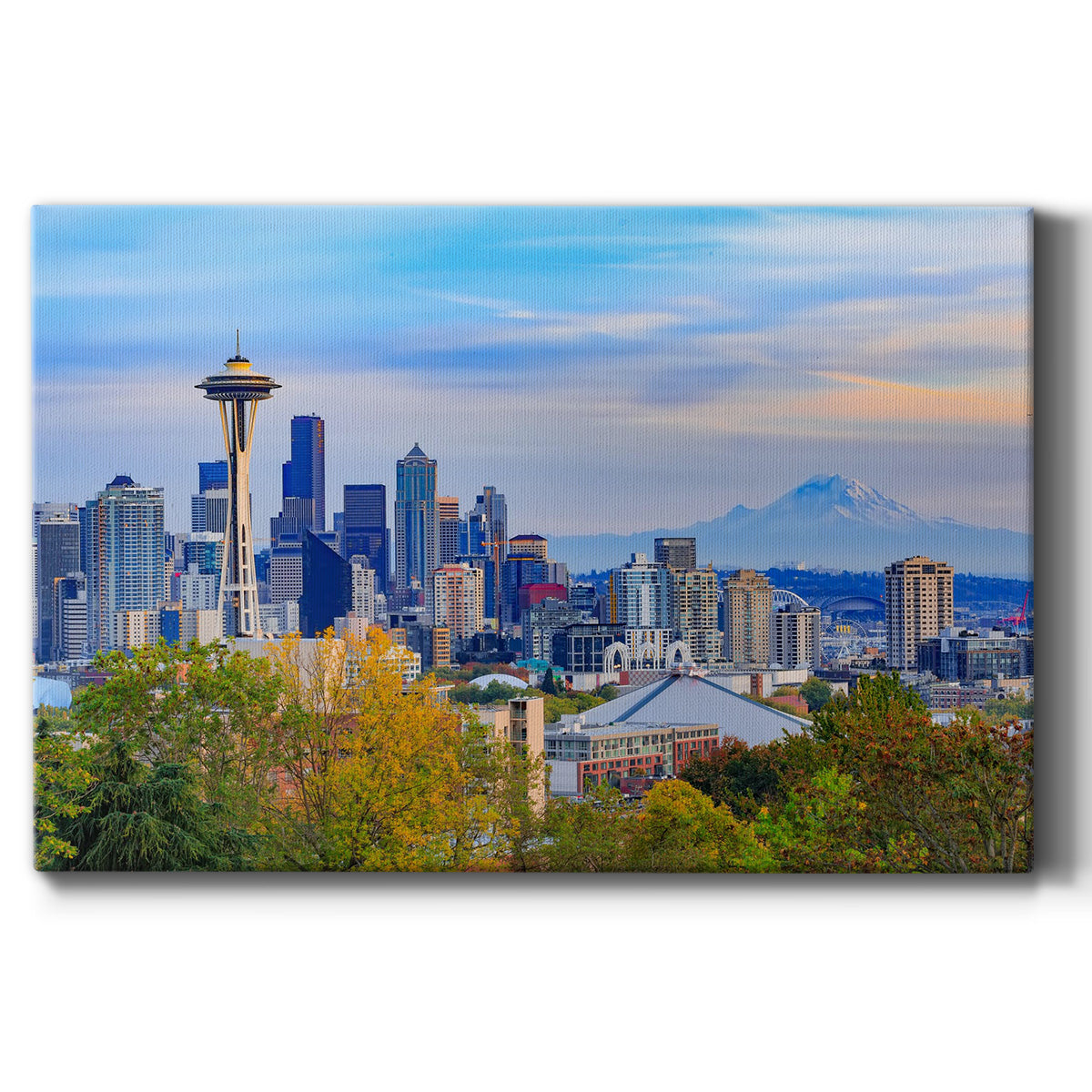 Space Needle and Seattle Downtown - Canvas Art Print