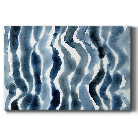 True Blue Wave II Premium Gallery Wrapped Canvas - Ready to Hang