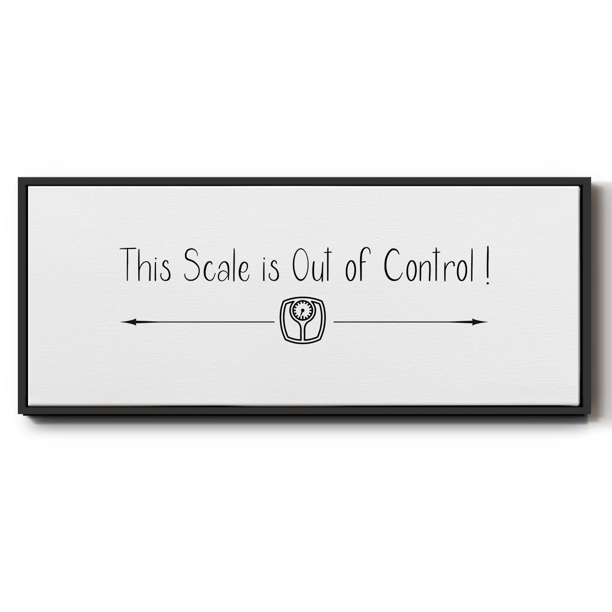 This Scale - Floater Framed Canvas Print