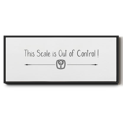 This Scale - Floater Framed Canvas Print