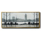 Morning London - Floater Framed Canvas Print