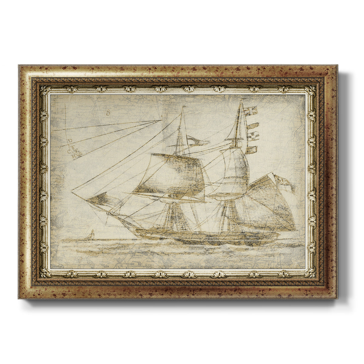 Ghost Ship II Premium Framed Canvas- Ready to Hang