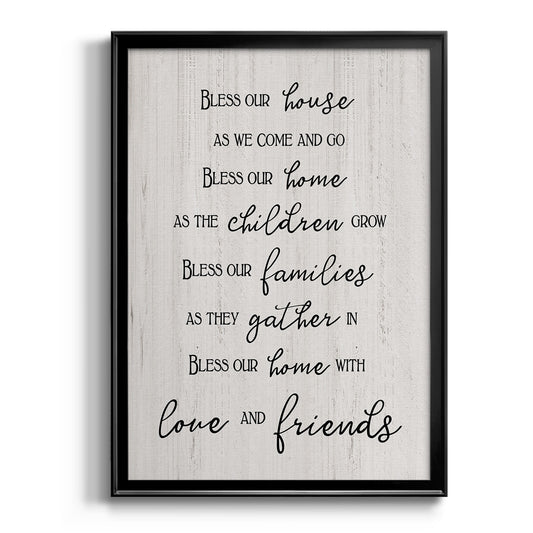 Love and Friends - Modern Framed Canvas Print