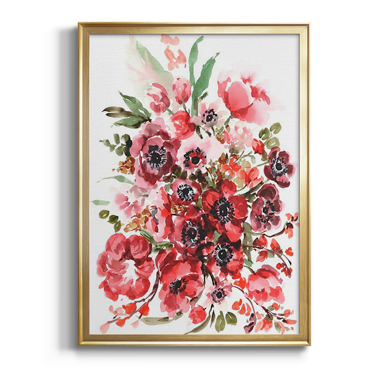 Icelandic Poppies II - Modern Framed Canvas Print