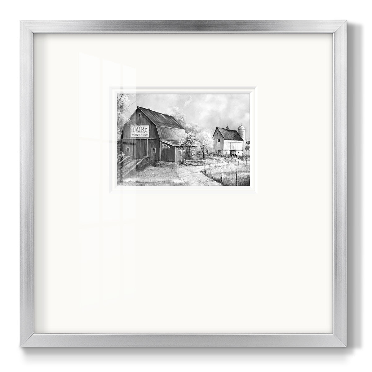 Day At The Farm - Double Matboard Framed Print