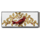 Red Bird Christmas Collection D - Floater Framed Canvas Print