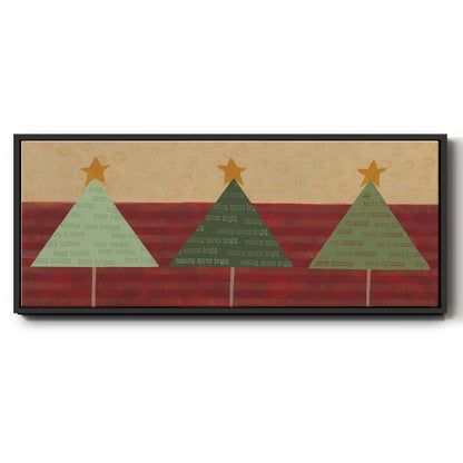 Merry Messages - Floater Framed Canvas Print