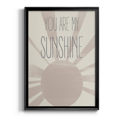 Sunshine - Modern Framed Canvas Print