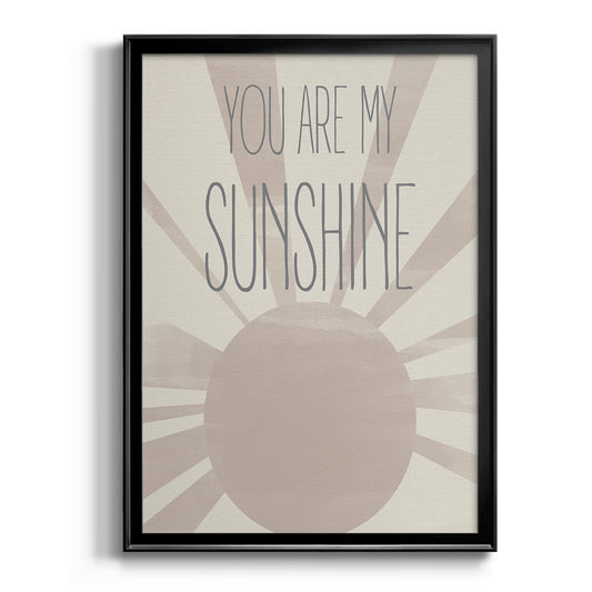 Sunshine - Modern Framed Canvas Print