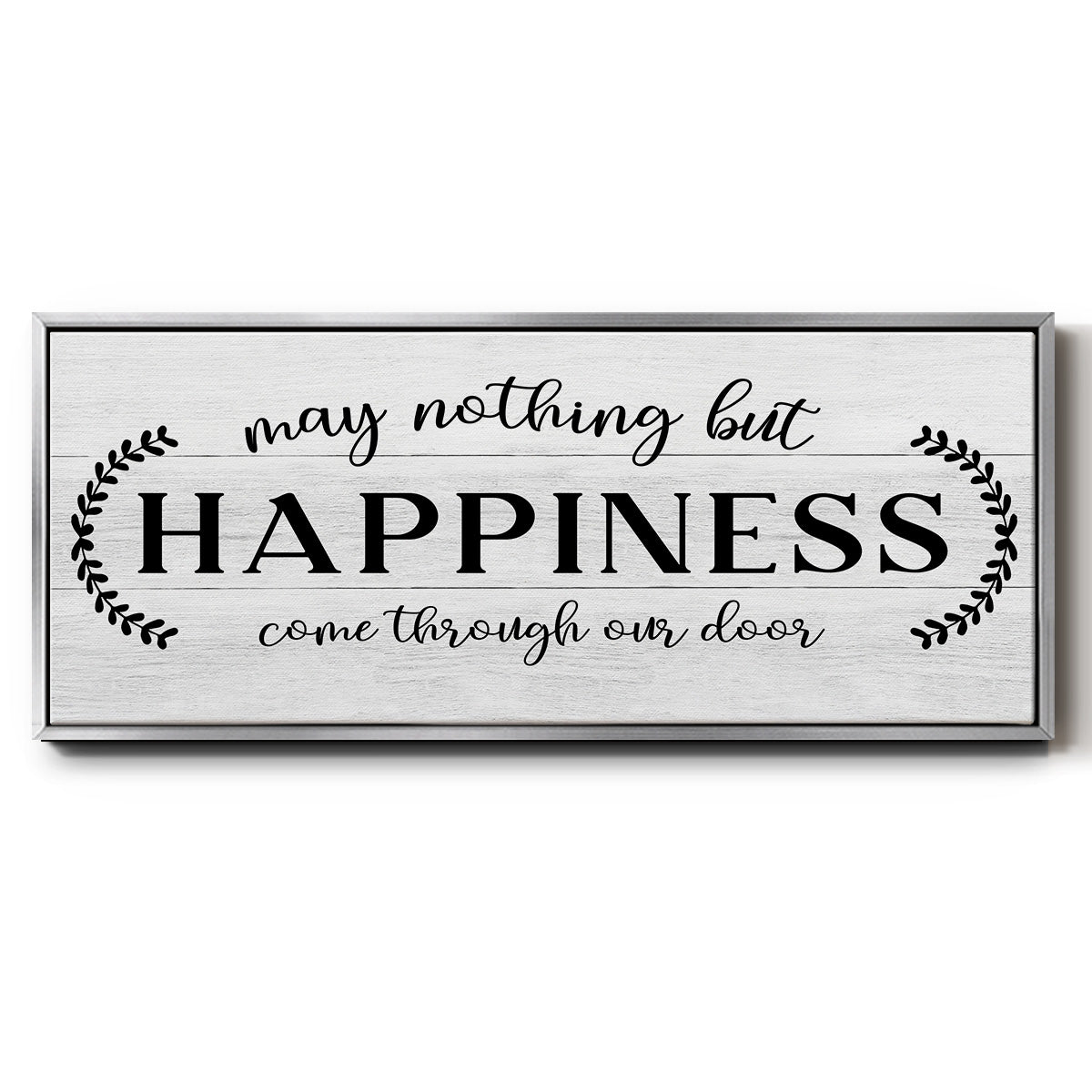 Through Our Door - Floater Framed Canvas Print