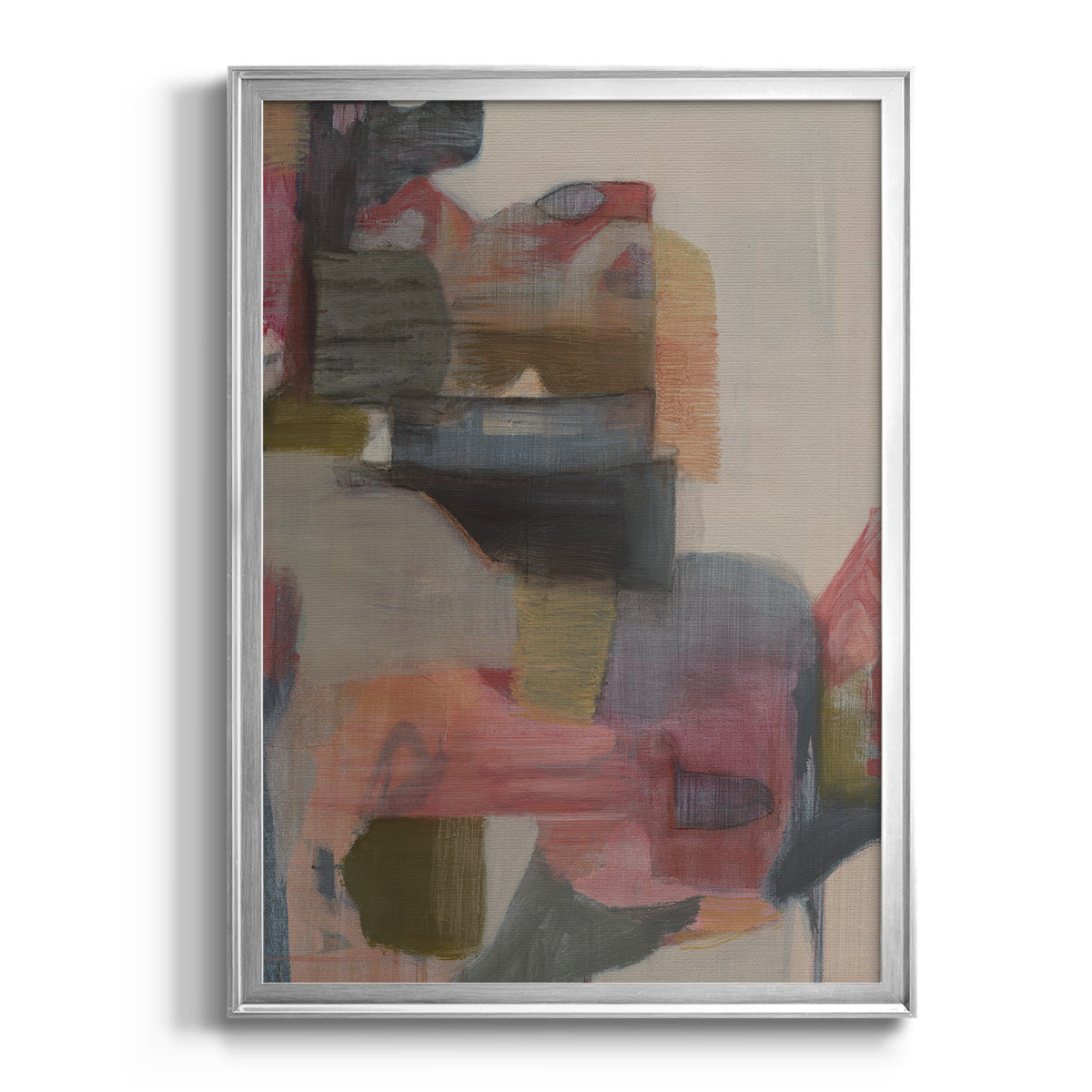 Geranium & Ginger - Modern Framed Canvas Print