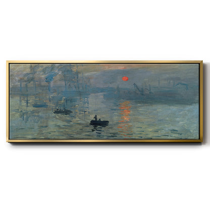 Impression Sunrise - Floater Framed Canvas Print