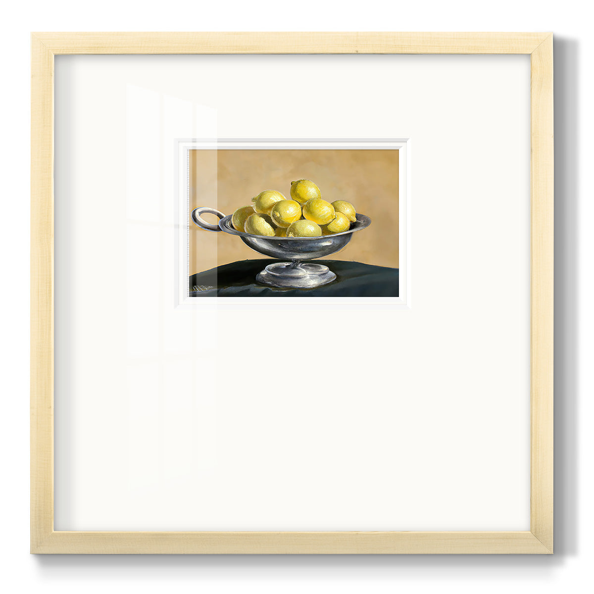 Lemon Bowl  - Double Matboard Framed Print