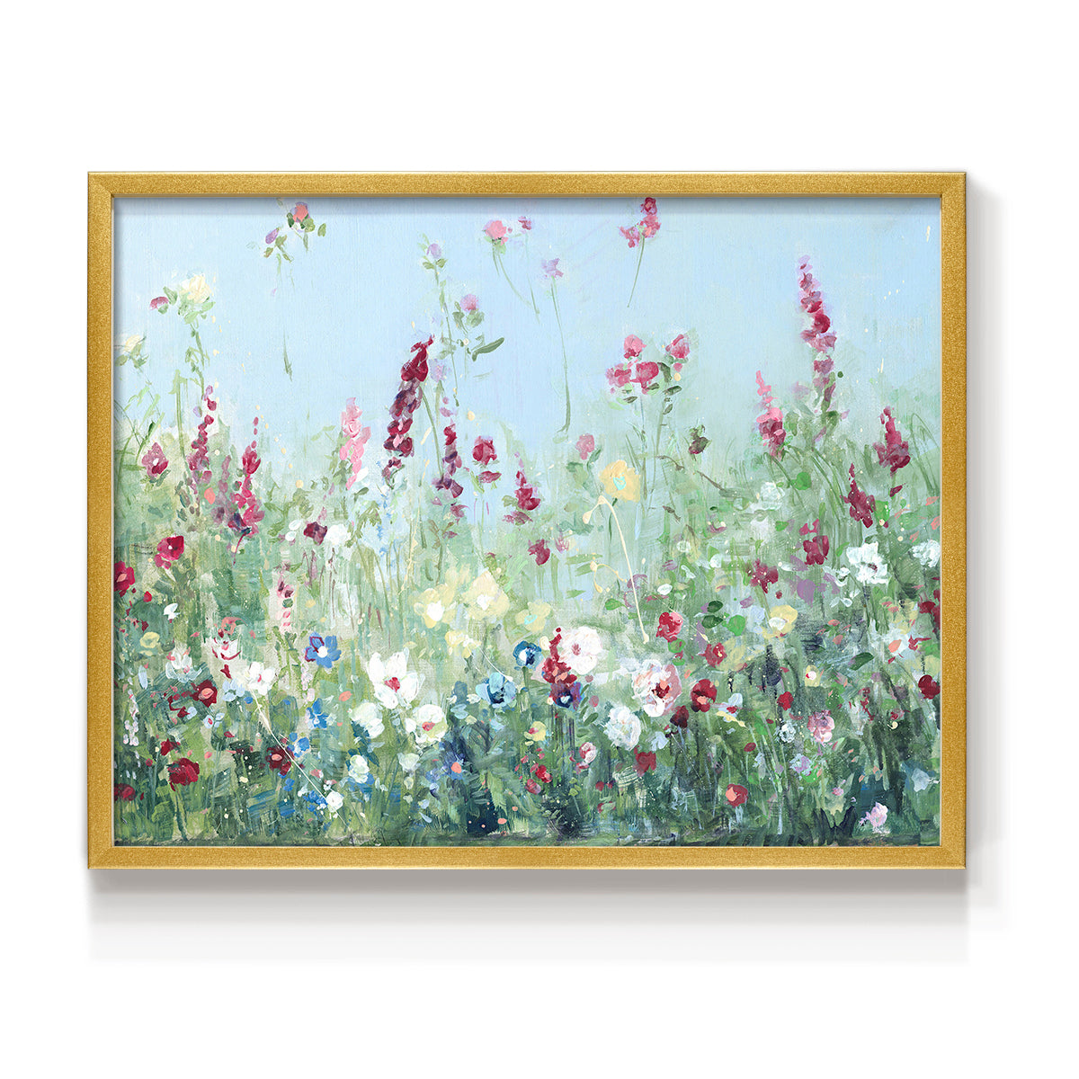 44433,wildflower,painting,landscape,meadow,flowers,nature,floral,tranquility,blue sky,colorful blooms,spring,artwork,garden,close-up,day scene,brush strokes,natural beauty,environment,botanical,flora,creative,serene,beauty,home decor,contemporary,visual art,scenic,summer,color palette,vivid,natural light,scenic view,inspiration,art gallery,elegant,Re-stickable,Plants & Flowers