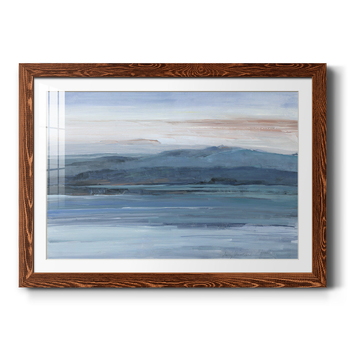 Across The Lake - Barnwood Framed Art Print