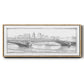 Pont Mirabeau - Floater Framed Canvas Print