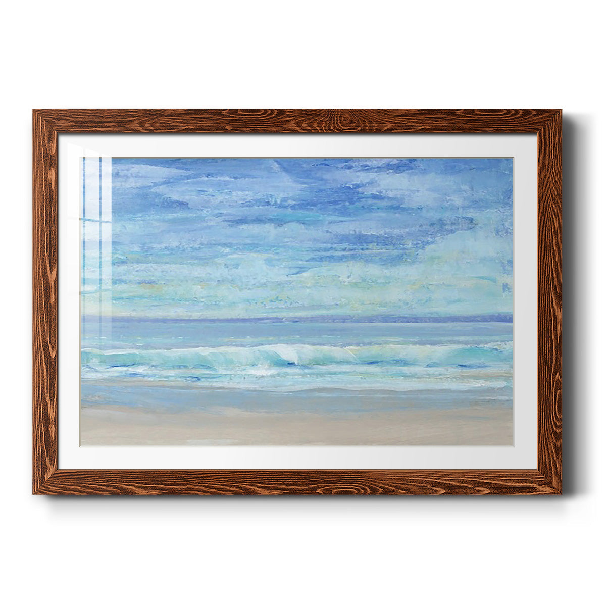 Rolling Surf I - Barnwood Framed Art Print