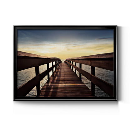 Naples Cove - Modern Framed Canvas Print
