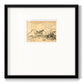 Hatched Horizon II Premium Framed Print Double Matboard