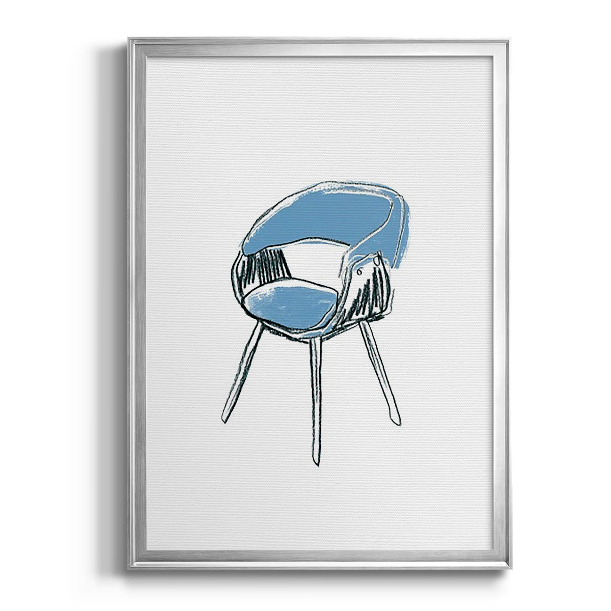 Take a Seat I - Modern Framed Canvas Print