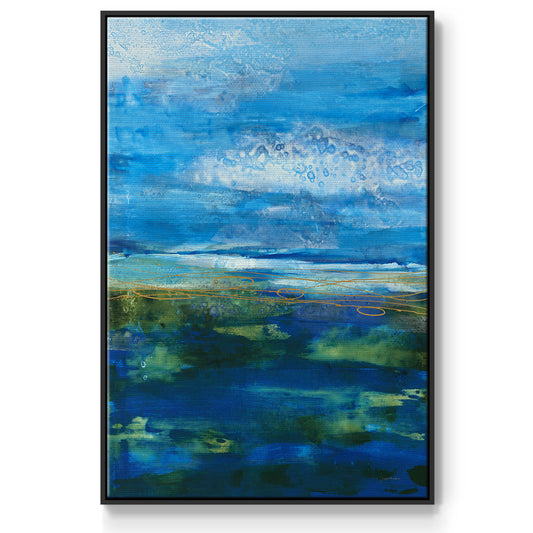 Island Groove - Floater Framed Canvas Print