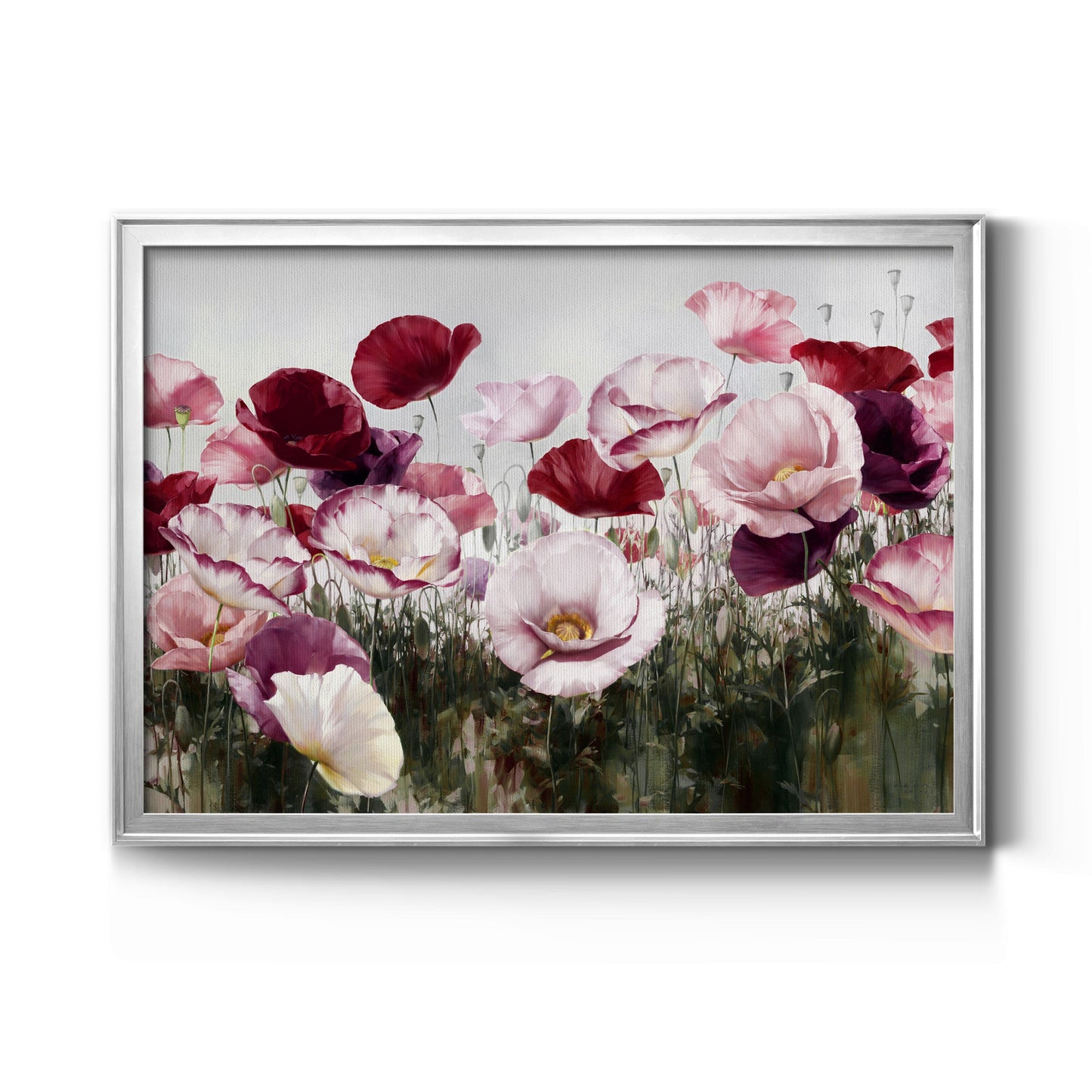 Royal Poppy Field Premium Classic Framed Canvas - Ready to Hang