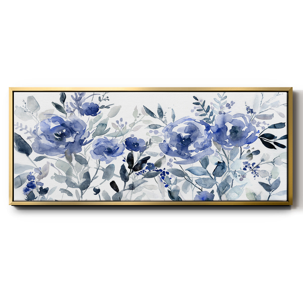 Painters Field of Flowers - Floater Framed Canvas Print