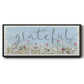 Bloomin Around Grateful - Floater Framed Canvas Print
