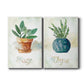 Potted Sage Premium Gallery Wrapped Canvas - Ready to Hang - Set of 2 - 8 x 12 Each