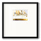 Golden Steam Ship Premium Framed Print Double Matboard